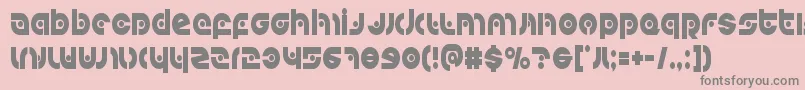 Kovacsspotcond Font – Gray Fonts on Pink Background