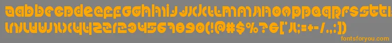 Kovacsspotcond Font – Orange Fonts on Gray Background