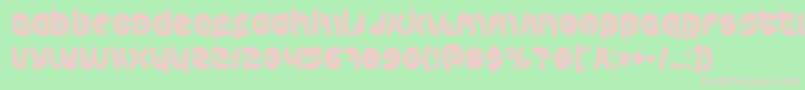 Kovacsspotcond Font – Pink Fonts on Green Background