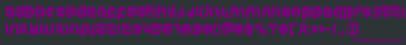 Kovacsspotcond Font – Purple Fonts on Black Background