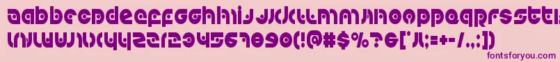 Kovacsspotcond Font – Purple Fonts on Pink Background