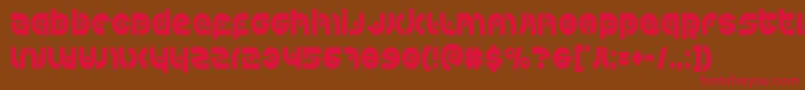 Kovacsspotcond Font – Red Fonts on Brown Background