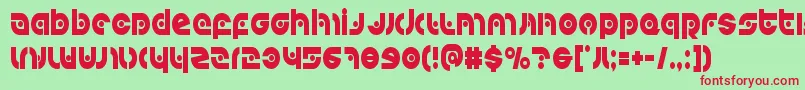 Kovacsspotcond Font – Red Fonts on Green Background