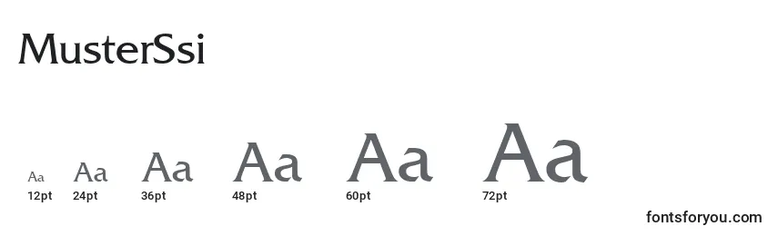 MusterSsi Font Sizes