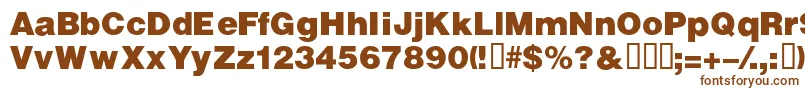 VivassskBold Font – Brown Fonts on White Background