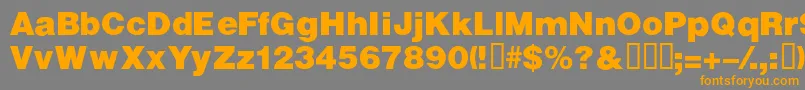 Шрифт VivassskBold – оранжевые шрифты на сером фоне