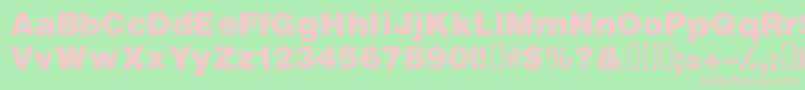 VivassskBold Font – Pink Fonts on Green Background