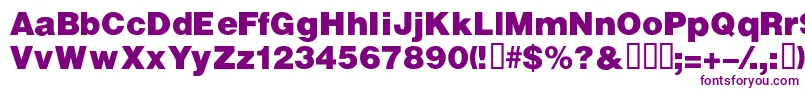Police VivassskBold – polices violettes