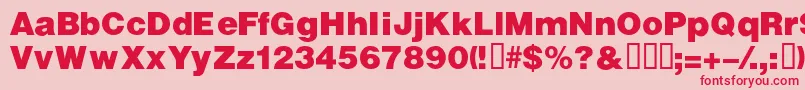 VivassskBold Font – Red Fonts on Pink Background