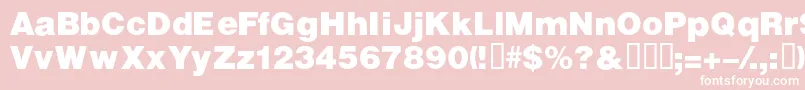 VivassskBold Font – White Fonts on Pink Background