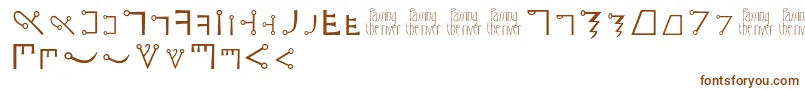 Passingtheriver Font – Brown Fonts on White Background