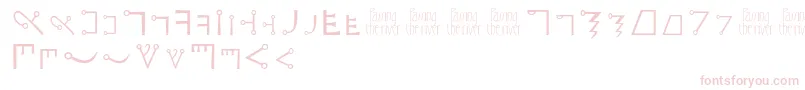 fuente Passingtheriver – Fuentes Rosadas Sobre Fondo Blanco