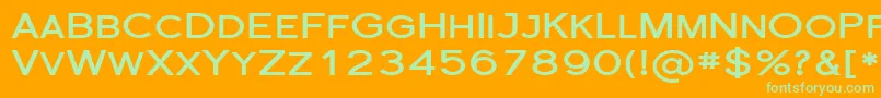 Florsn30 Font – Green Fonts on Orange Background