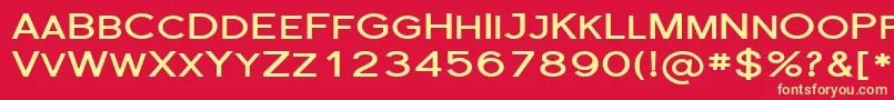 Florsn30 Font – Yellow Fonts on Red Background