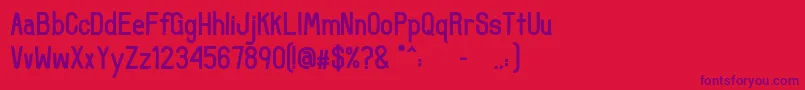 fuente UncertainSans – Fuentes Moradas Sobre Fondo Rojo