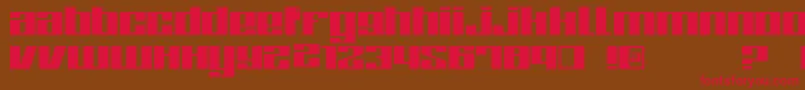 Zor Font – Red Fonts on Brown Background