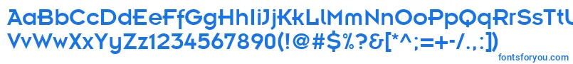 Czcionka Emblem – niebieskie czcionki