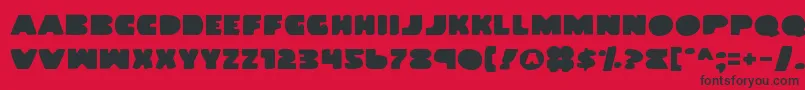 LandWhale Font – Black Fonts on Red Background