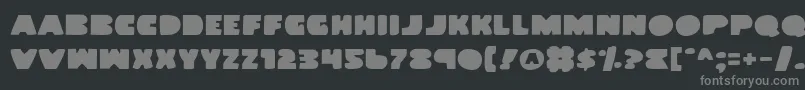 LandWhale Font – Gray Fonts on Black Background