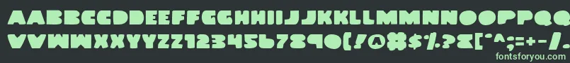 LandWhale Font – Green Fonts on Black Background