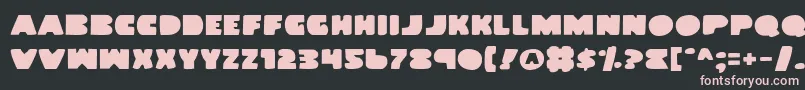 LandWhale Font – Pink Fonts on Black Background