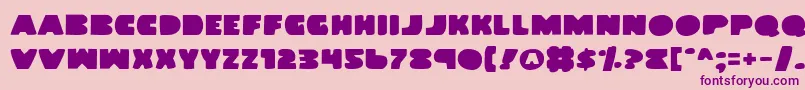 LandWhale Font – Purple Fonts on Pink Background