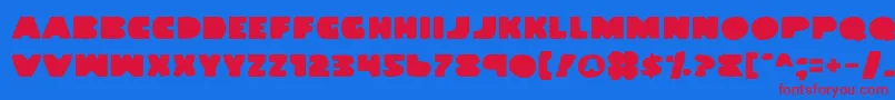 LandWhale Font – Red Fonts on Blue Background