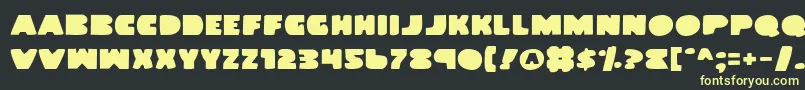 LandWhale Font – Yellow Fonts on Black Background