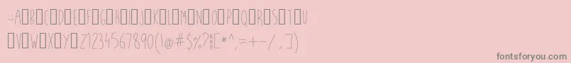 WhatFish Font – Gray Fonts on Pink Background