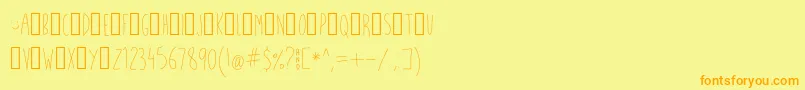 WhatFish Font – Orange Fonts on Yellow Background