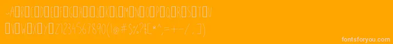 WhatFish Font – Pink Fonts on Orange Background