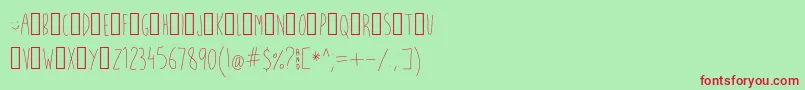 WhatFish Font – Red Fonts on Green Background