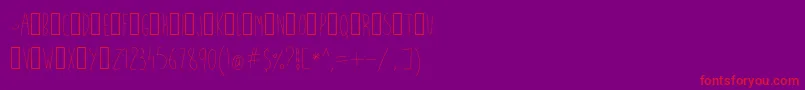 WhatFish Font – Red Fonts on Purple Background