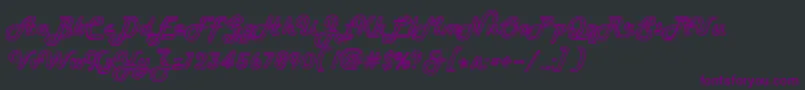 Howdyroper Font – Purple Fonts on Black Background