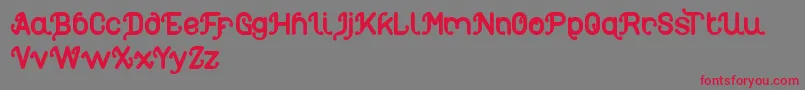 Myheart Font – Red Fonts on Gray Background