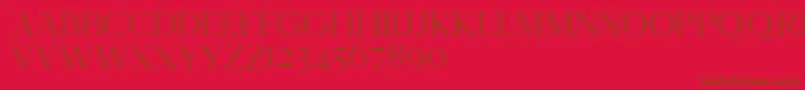 Cammrondemo Font – Brown Fonts on Red Background