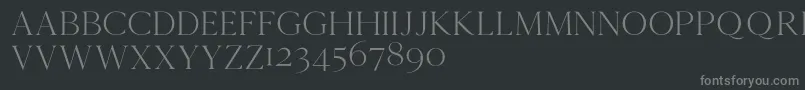 Cammrondemo Font – Gray Fonts on Black Background