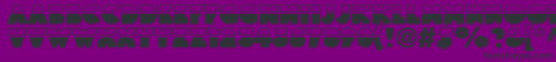 Fonte Linotypeblackwhite – fontes pretas em um fundo violeta