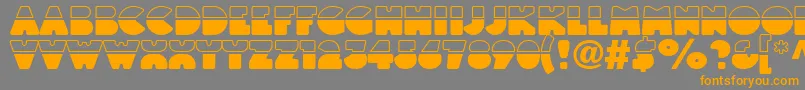 Linotypeblackwhite Font – Orange Fonts on Gray Background
