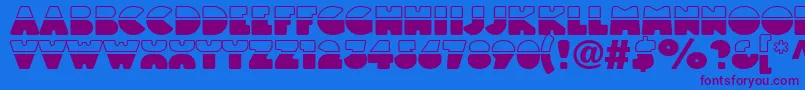 Linotypeblackwhite Font – Purple Fonts on Blue Background