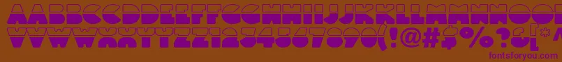Linotypeblackwhite Font – Purple Fonts on Brown Background