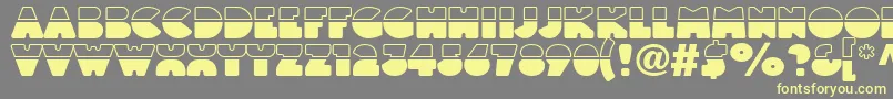 Linotypeblackwhite Font – Yellow Fonts on Gray Background