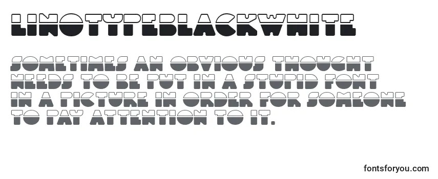 Linotypeblackwhite Font