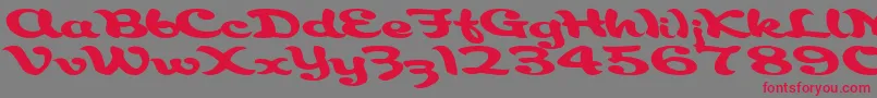 AborigianlRegularTtnorm Font – Red Fonts on Gray Background