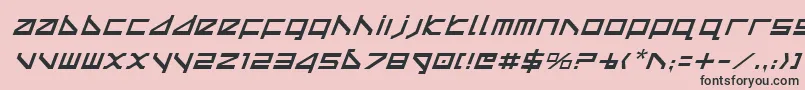 フォントDeltav2i – ピンクの背景に黒い文字