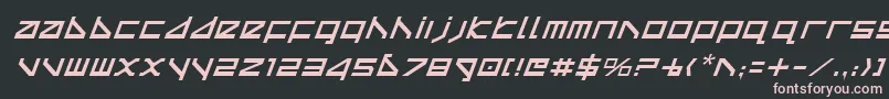 Deltav2i Font – Pink Fonts on Black Background