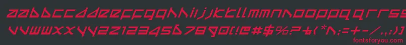 Deltav2i Font – Red Fonts on Black Background