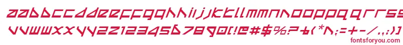 Deltav2i Font – Red Fonts on White Background