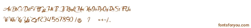 Akhenaton Font – Brown Fonts on White Background