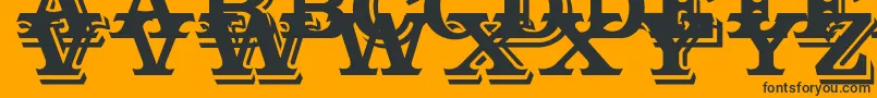 Outstanding Font – Black Fonts on Orange Background